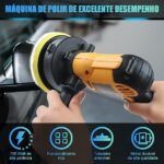 110v Politrizes Lixadeira Rotativa Multifunções Automotiva, Polidor Elétrico 700 W Lixadeira 6 Velocidades, Enceradeira de Carro com Almofadas de Polimento, Polidor de Buffer para Detalhes de Carro - Imagem 3