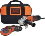 BLACK+DECKER Esmerilhadeira Angular 115mm, Lixadeira com Potência de 650W, Acompanha Disco de Corte e Desbaste, Modelo G650K5, 220V - Imagem 3