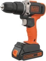 BLACK+DECKER Furadeira e Parafusadeira VRR com 2 velocidades, Furadeira de Impacto 360 RPM a 1.400 RPM, 110V, Modelo ‎BCD704C1, 20V
