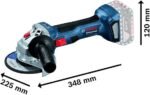 Bosch Esmerilhadeira GWS 180-LI Brushless 18V Sem bateria - Imagem 3
