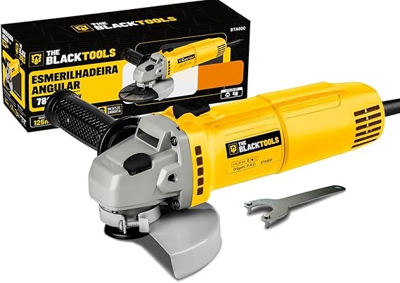 Esmerilhadeira Lixadeira Angular 780w 115mm 4.1 2 11000rpm 127v Bta800 The Black Tools Esmerilhadeira Lixadeira Angular 780w 115mm 4.1/2 11000rpm 127v Bta800 The Black Tools - Imagem 1