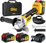 Esmerilhadeira Lixadeira Angular Sem Fio Com 2 Baterias 4000mah 21v 4.1/2 125mm 110/220v The Black Tools