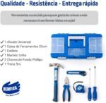 KIT DE FERRAMENTAS BEMFIXA - COM CAIXA, TRENA, ALICATE, MARTELO E MUITO MAIS - Imagem 3
