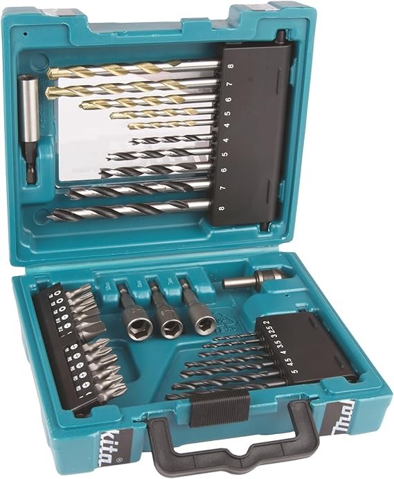 Kit de Brocas Bits e Escareador com 34 Peças D-36980 Makita Kit de Brocas Bits e Escareador com 34 Peças D-36980 Makita - Imagem 1