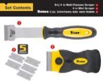 Kit de raspadores Titan Tools 17002, amarelo/preto, 2 peças - Imagem 2