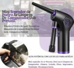 Soprador Para Limpeza Portátil Recarregável USB para Limpeza de Poeira Cabelos Migalhas uso em Geral - Imagem 3